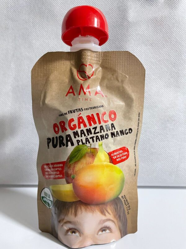 Puré Manzana Plátano Mango Orgánico